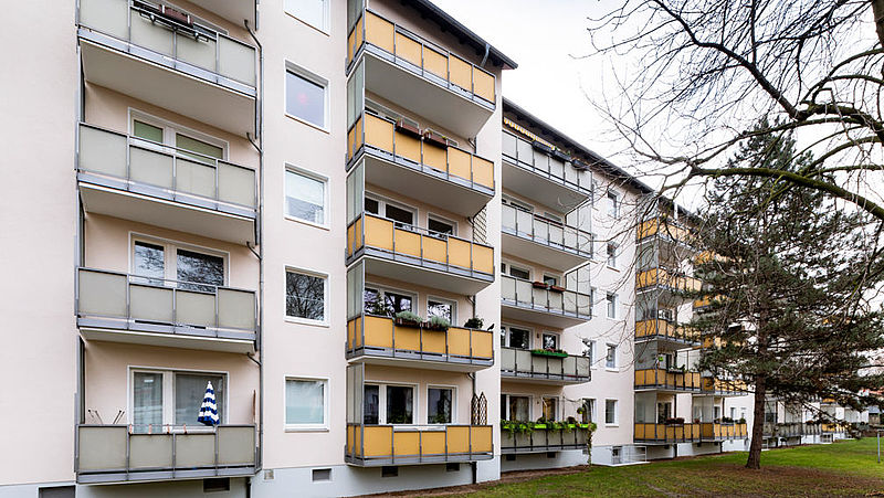 Fassadensanierte Häuser in Hannover, Pfalzstraße 6–20